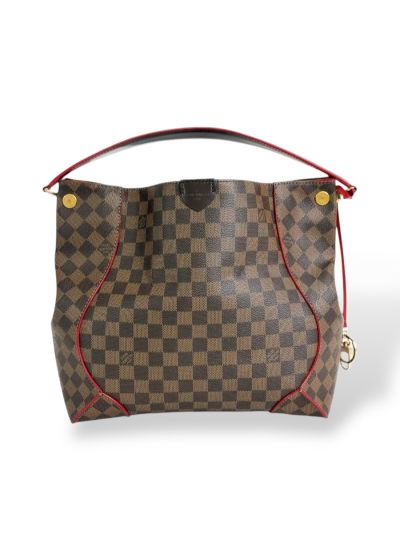 Cabas Louis Vuitton En Toile Damier Ébène Caissa