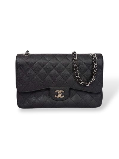 Grand Sac Chanel Timeless Jumbo Cuir Caviar Noir 