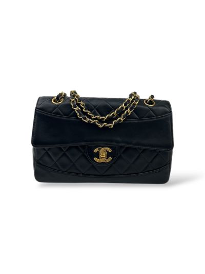 Sac à Bandoulière Chanel Timeless Classique En Cuir Noir 