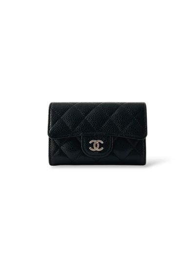 Porte Monnaie Chanel Noir Cuir Grainé 