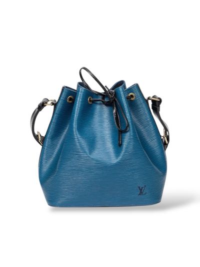 Louis Vuitton Noe Blue Epi Leather Handbag
