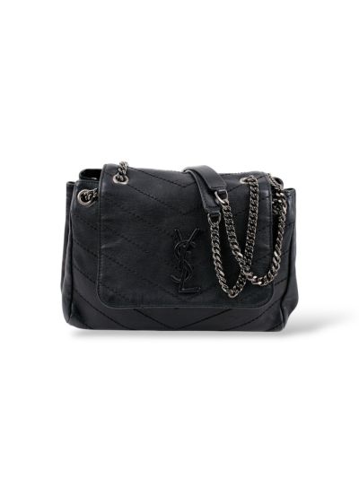 Sac à Main Saint Laurent Niki Baby En Cuir Noir 