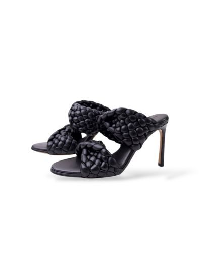 Talons Escarpins Bottega Veneta En Cuir Noir Taille 37
