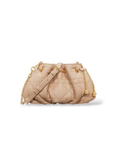 Sac à Bandoulière Dior Amni Small En Cuir Beige