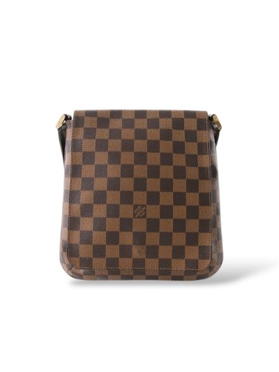 Sac Louis Vuitton Musette Salsa Cuir Damier Ébène