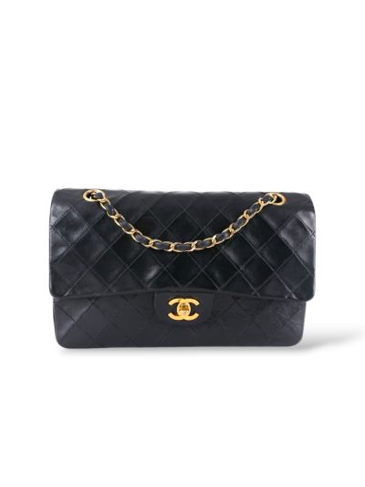 Sac à Bandoulière Chanel 11.12 Medium Timelless Vintage En Cuir Noir 
