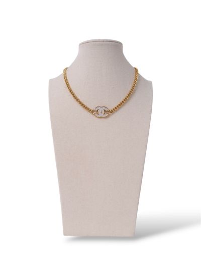 Ras De Cou Chanel Double CC Dorée Matelassé 