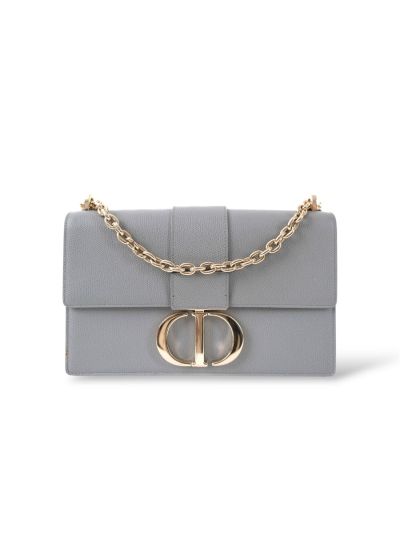 Sac à Bandoulière Dior 30 Montaigne En Cuir Gris