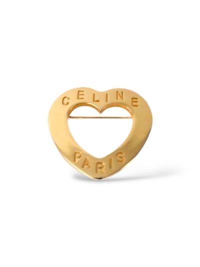 Broche Celine Coeur Dorée 