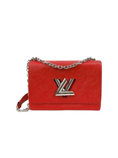Louis Vuitton Twist MM Bag in Red Epi Leather