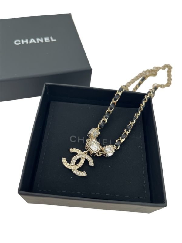 Ras De Cou Chanel Double CC Strass
