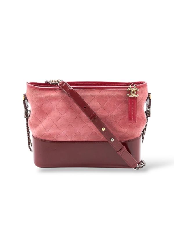 Sac à Bandoulière Chanel Gabrielle En Cuir Rouge 