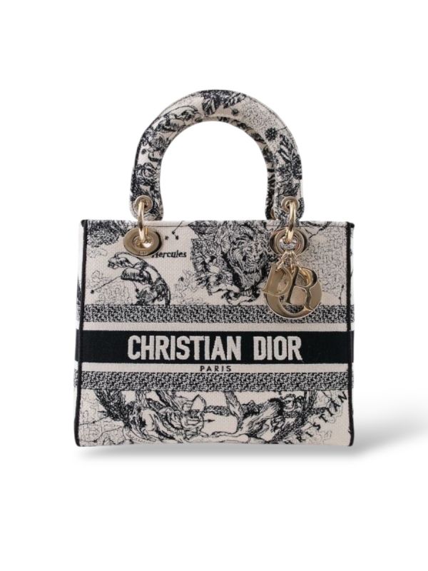 Sac à Main Lady Dior En Toile De Jouy