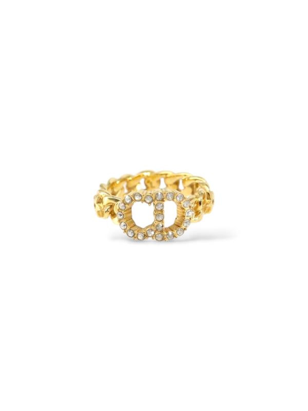 Bague Dior Clair De Lune Métal Dorée Taille 53