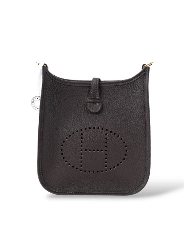 Hermès Mini Evelyne 16 Cuir Marron