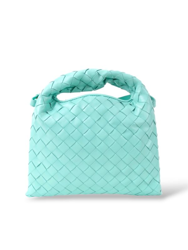 Sac à Main Bottega Veneta Intrecciato Bleu Turquoise 