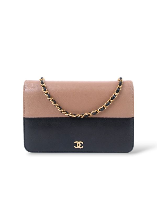 Chanel Wallet On Chain Bicolore Beige et Noir