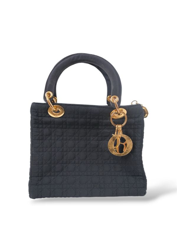Lady Dior Noir Nylon Vintage 