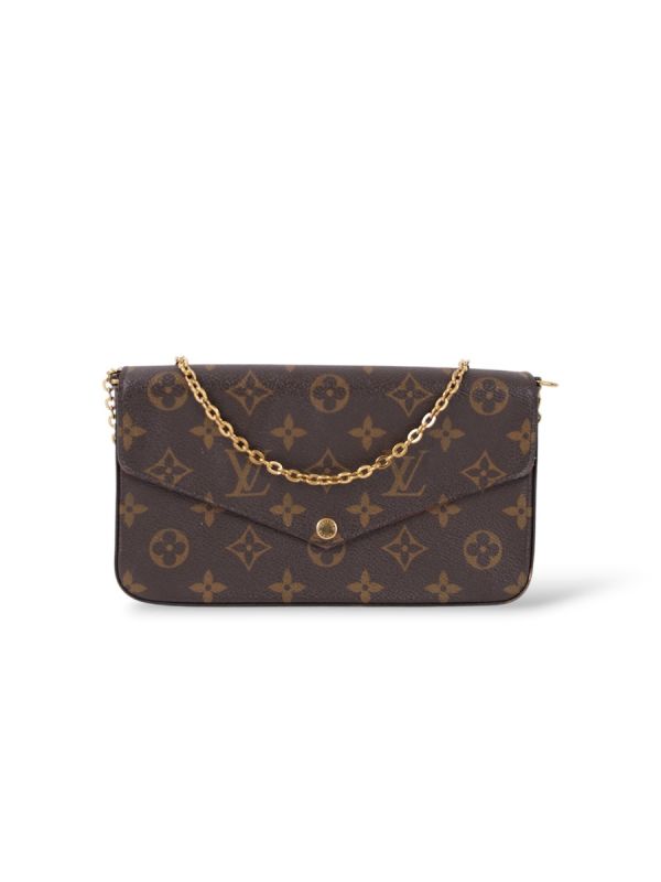 Sac Pochette Louis Vuitton Félicie Toile Monogram Marron 