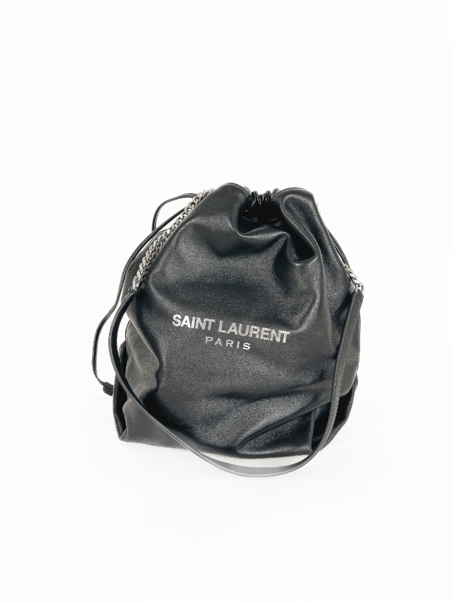 Saint Laurent Teddy Black Leather Handbag | Myzah