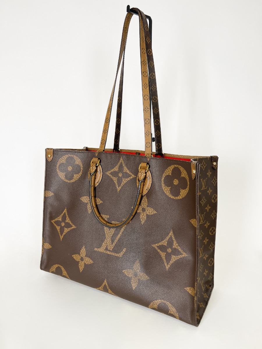 Louis Vuitton On The Go GM Shopping Bag in Brown Monogram Canvas