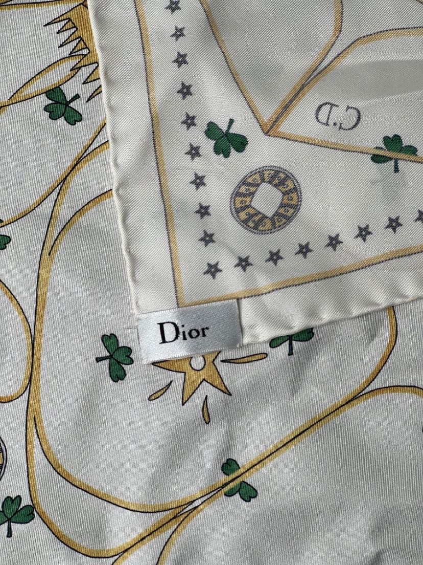 Christian Dior Silk L'Impératrice Square Scarf | Myzah