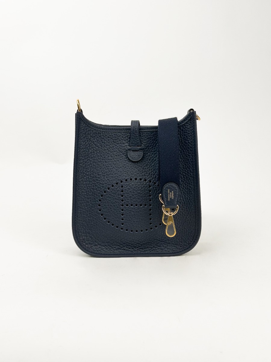 Sac Bandoulière Hermès Mini Evelyne 16 Cuir Amazone Taurillon